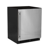 Marvel 24"W. Low Profile 4.9 Cu.Ft. Built-In High Capacity Mini-Refrigerator - Stainless Steel