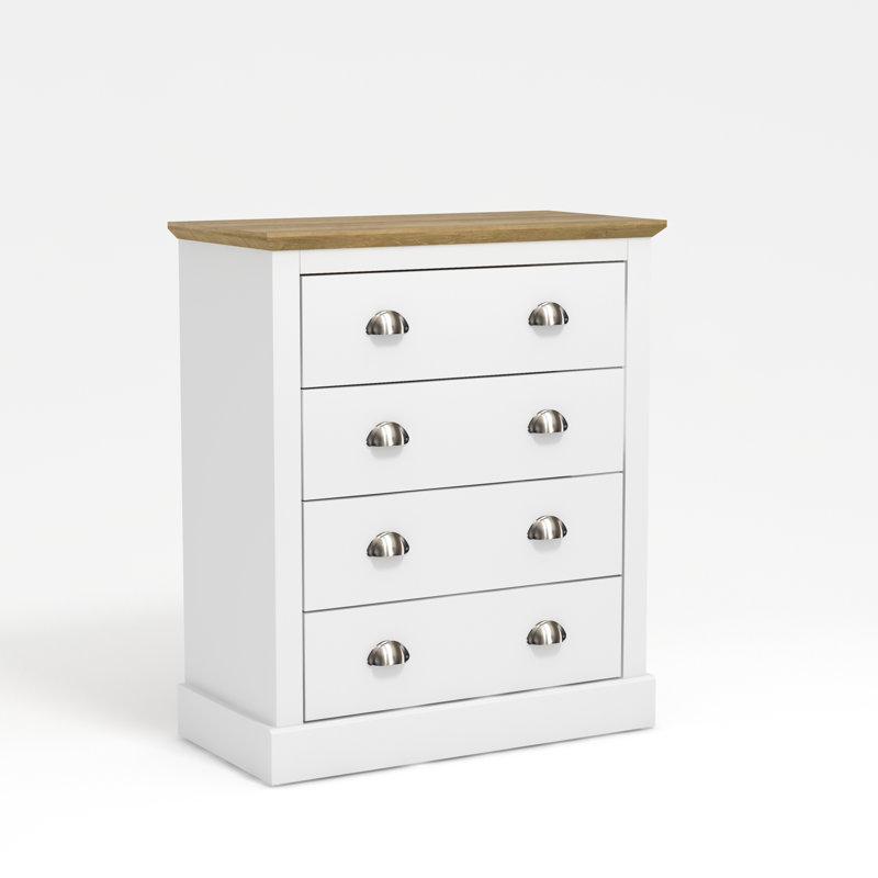 Sufy Octave 4 Drawer Chest of Drawers, White