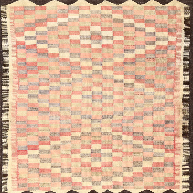 Tapis beige Patchwork, Carré 4 pi