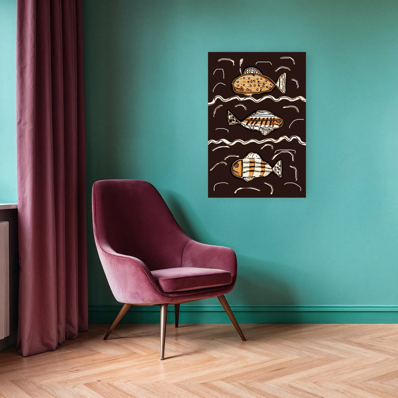 «Ocean Fish», reproduction d'art mural, 36" H x 24" W