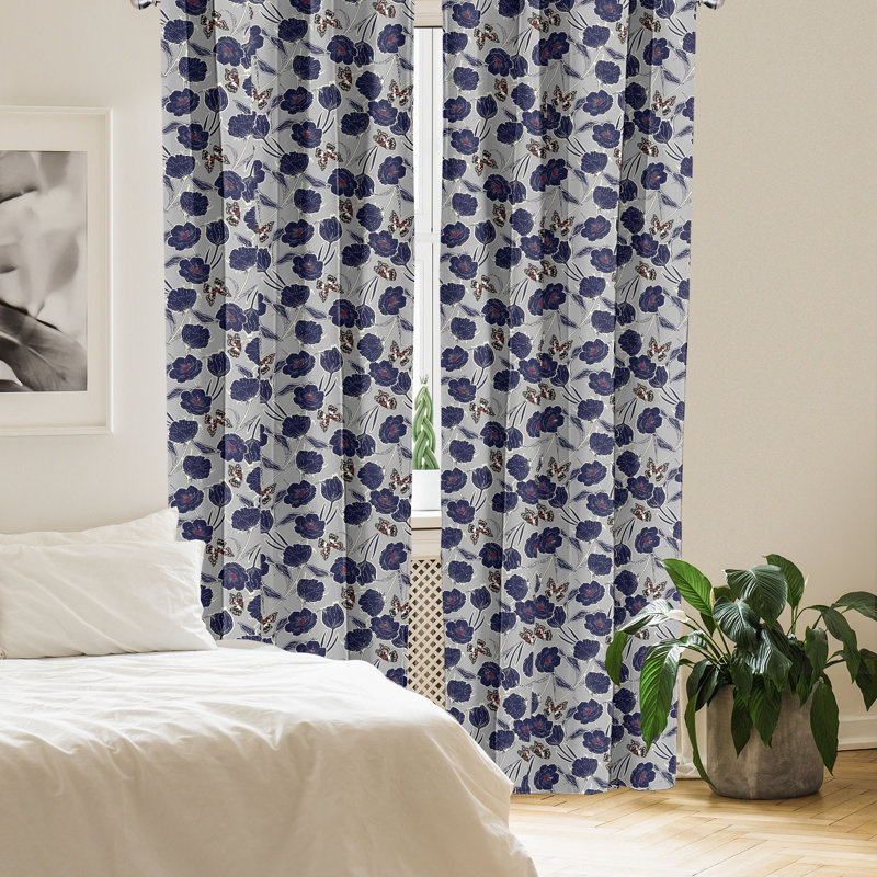 Rideaux 4 panneaux East Urban Home, L 56 po x L 95 po
