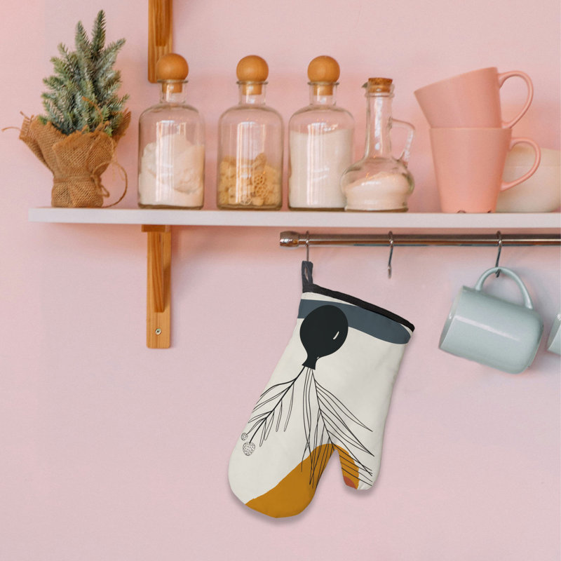 Simple Bloom Oven Mitt Cotton Twill