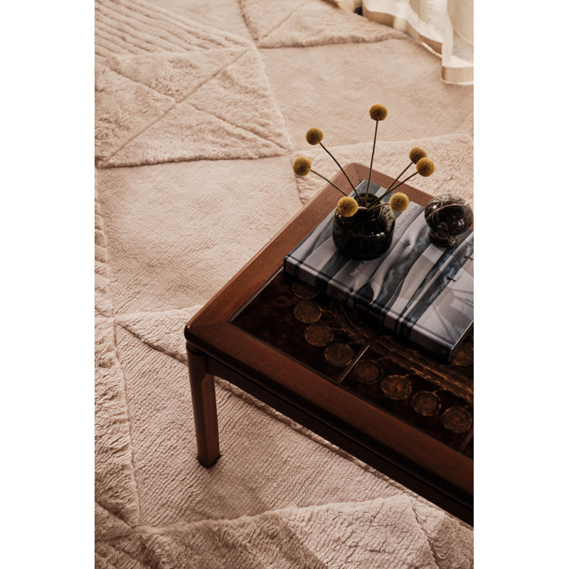Aerial Cream Area Rug, Rectangle 8' x 10'