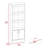 2 Piece Office Set, Dozza Bookcase + Aramis Desk-1575573875