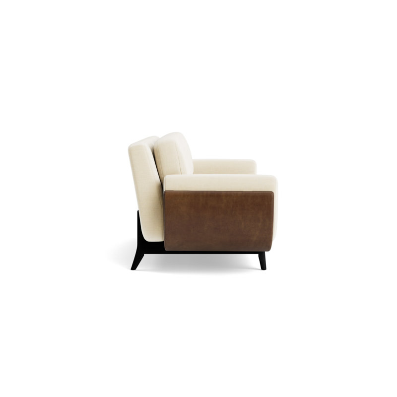 Regatta 100 Sofa, Performance Linen - Cream/Bedford - Tobacco, Black