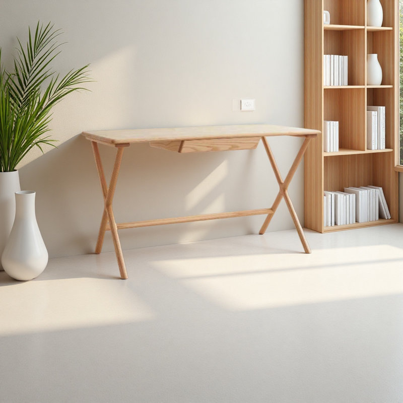 Bureau d'écriture en bois de noyer massif