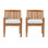 Huntington Fabric Mission Back Arm Chair Dining Chair
