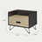 Fienley 1-Drawer Nightstand in Oak/Black