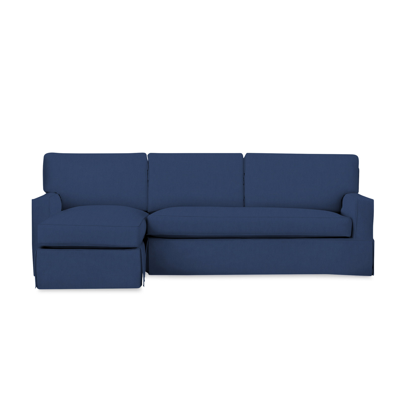 Taylor Chaise Sectional, Left Hand Facing, Canvas Navy Sunbrella® Canvas