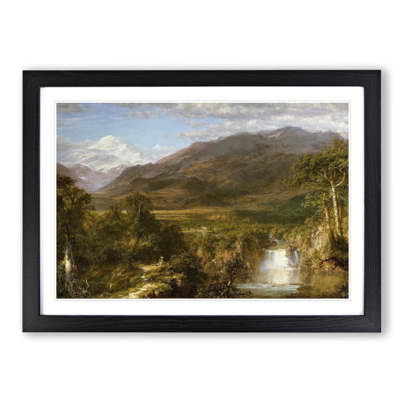 Heart of the Andes by Frederic Edwin Church - Framed Print, Black