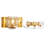 Maltby 3 Light Gold Wall Sconce With  Glass Globe Shades