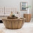 Canton Mahan Hollow Wood Block Coffee Table-135590248-135590247