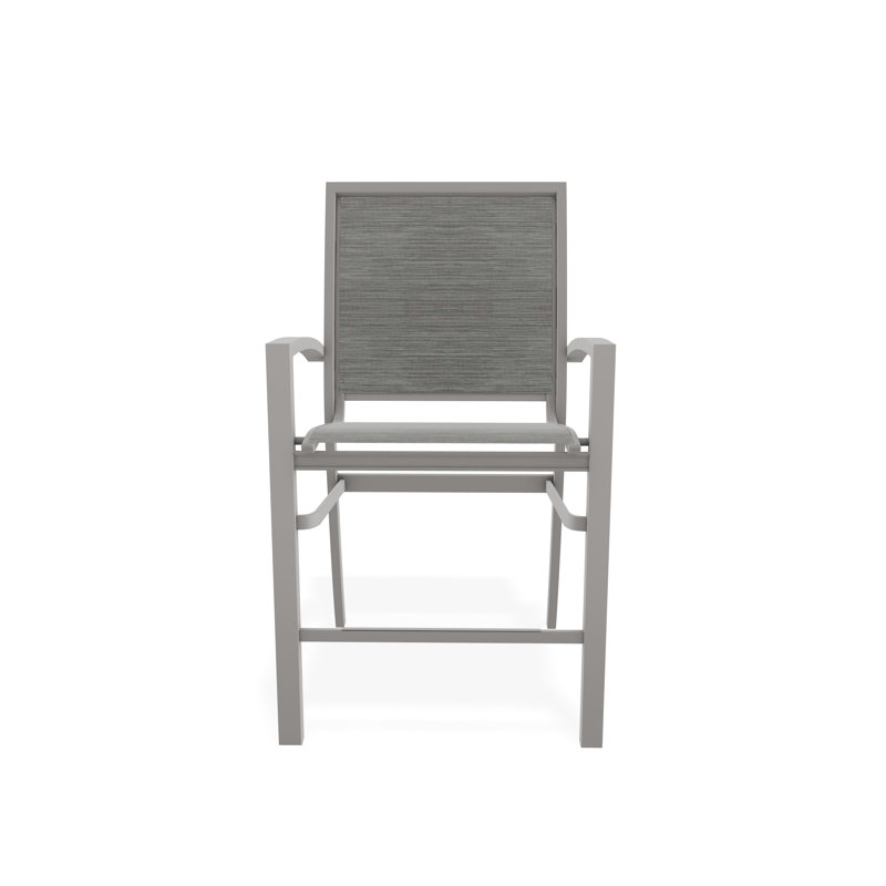 Tabouret de comptoir d'extérieur 26 po Kendall, Gris chaleureux, Fumée