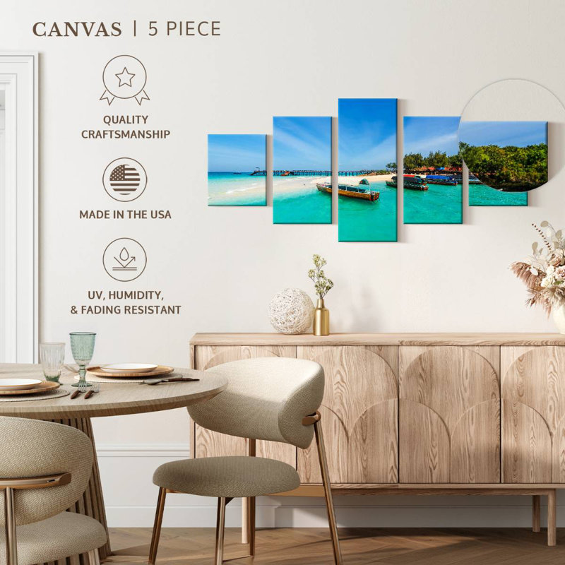 Exotic Zanzibar Boats, 42" H x 92" W