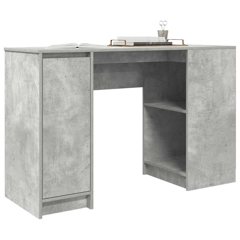 Desk 120X42x76 Cm Engineered Wood, Concrete Grey
