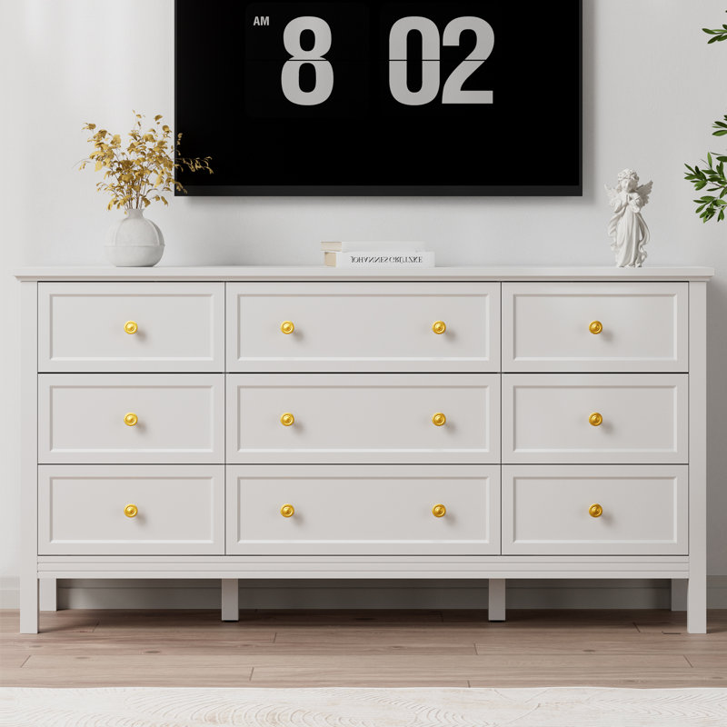 Deyonna 59'' W 9 - Drawer Dresser, White
