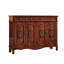 Banc de rangement en bois manufacturé brun