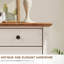Commode à 7 tiroirs Farmhouse, commode rustique en bois avec 2 tiroirs pour chambre à coucher, salon-115145650