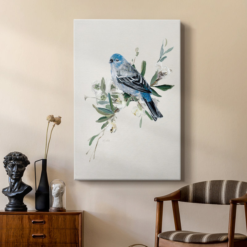 Bluebird Happy II - galerie sur mesure, H 12 po x l 8 po