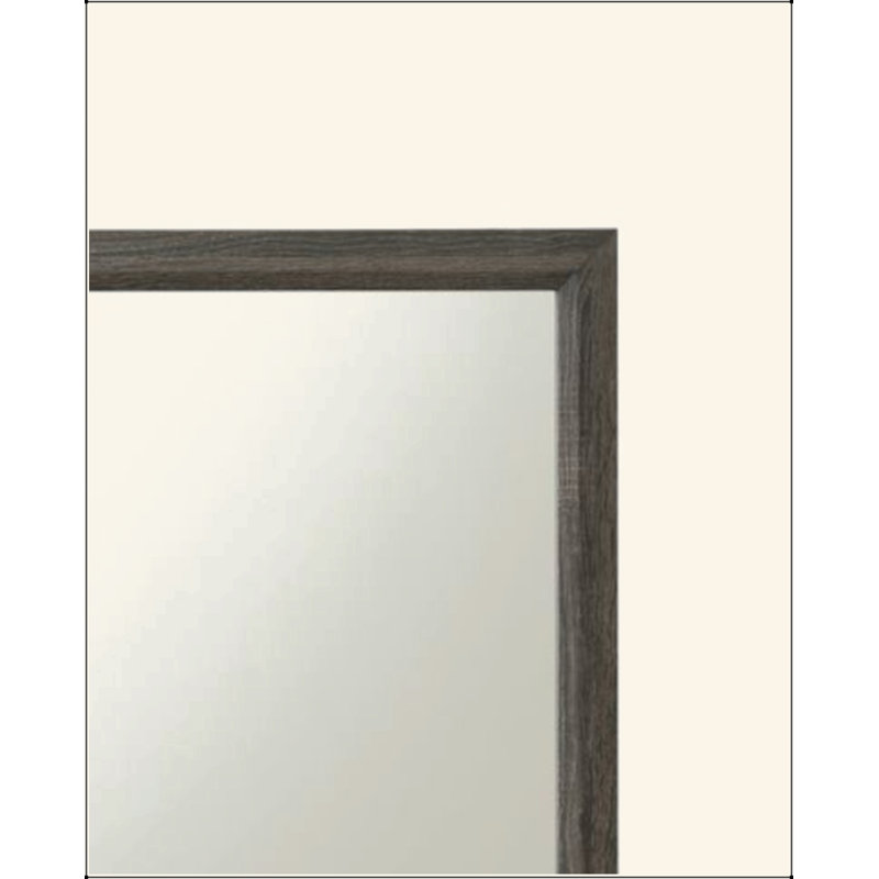 Rectangular Wood Trim Mirror – Non-Beveled Edge Minimalist Design, Versatile for Modern/Traditional Décor, Ideal for Bedroom/Entryway/Bathroom