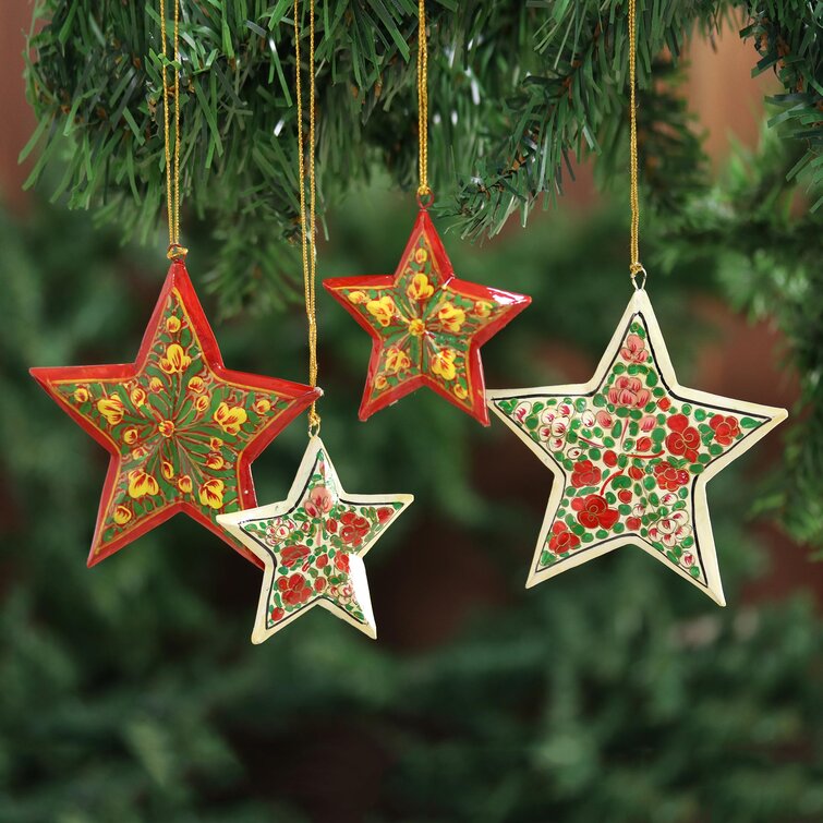 Wood Astrology & Stars Holiday Shaped Ornament