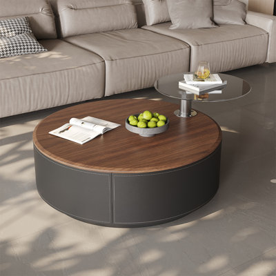 Modern minimalist round coffee table
