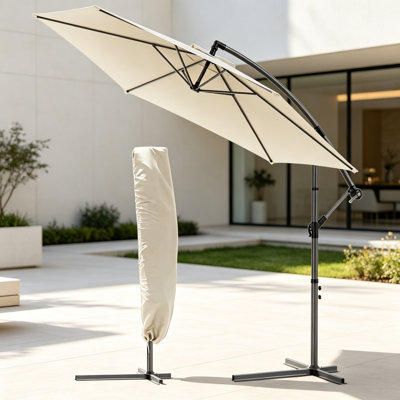 3 cm W X 3 cm D Beach Parasol with Crank Lift
