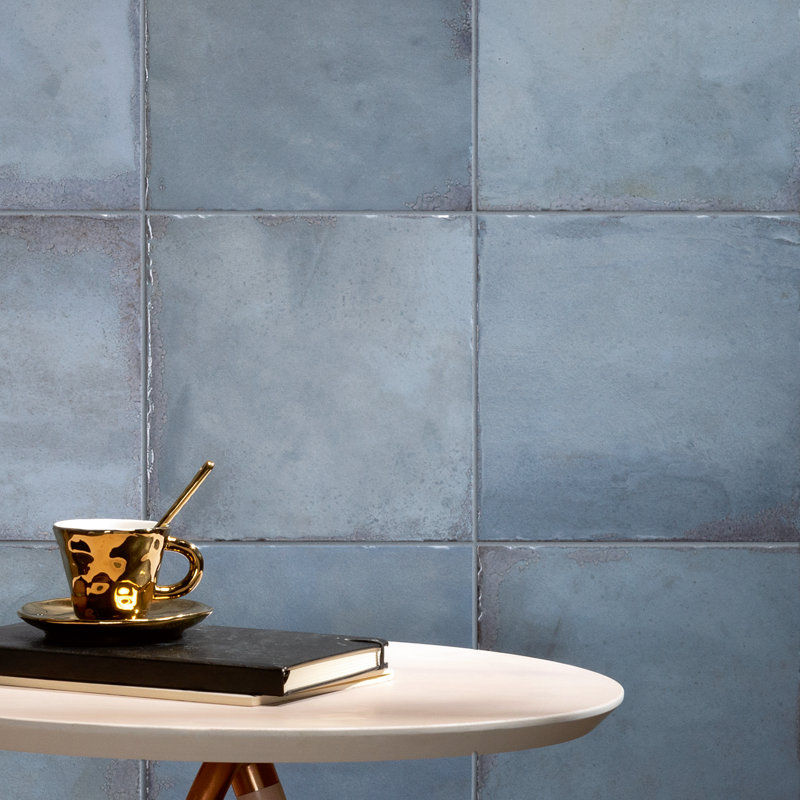 Poise 8-in. Zellige Look Glazed Porcelain Wall & Floor Tile, Pacific