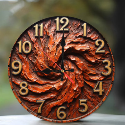 Horloge murale en bois