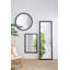 Miroir circulaire avec cadre perlé en métal