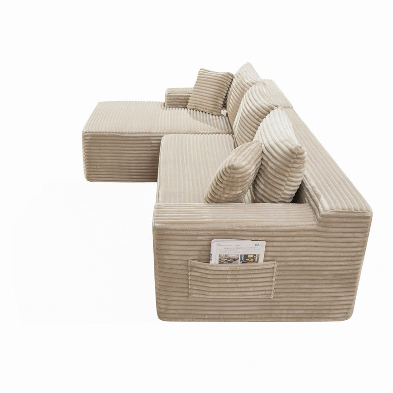 Canapé modulaire 94,5 po Cloud, Chaise Camel-droite