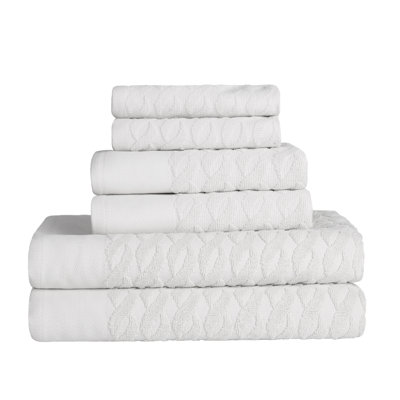 Ensemble de 6 serviettes de bain en coton Arbois