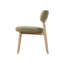 Chaise Vista - cuir vert sauge-130615986