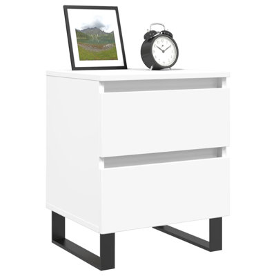 Mikaia 40cm W Iron Bedside Table