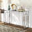Derinna 48'' Glass Top Console Table