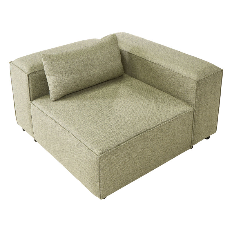 Bibby 1 Seater Fabric Seating Component, Light Green