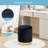 Round Velvet Ottoman with Storage-2117367223