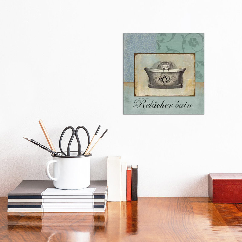Relacher Bain by Aimee Wilson - Wrapped Canvas Print, 30.48 cm H x 30.48 cm W