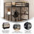 Riley Traditional Wood Slat Loft Bed with Integrated Desk & Ladder-72424424-72424425