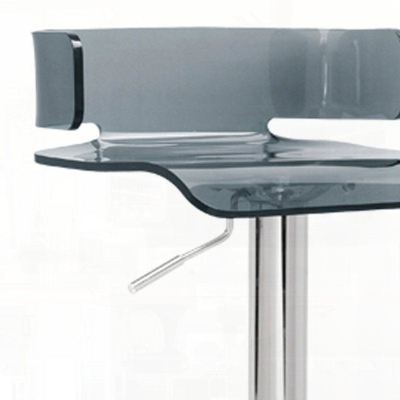 Adjustable Swivel Stool Chrome Finish
