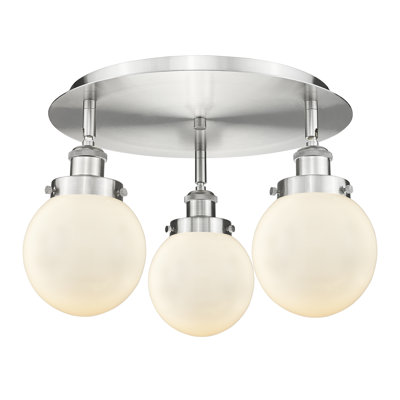 Alphonsa Glass Flush Mount