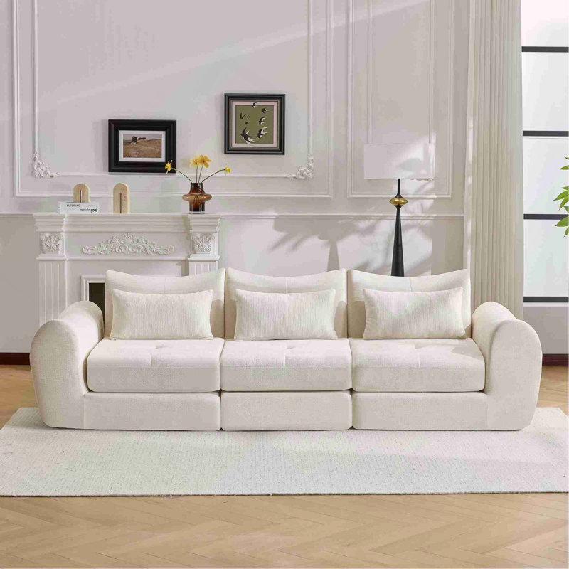 Canapé modulaire Cloud, canapé-lit pliant convertible, canapé modulaire rembourré - parfait pour le salon, la chambre à coucher et l'espace de divertissement