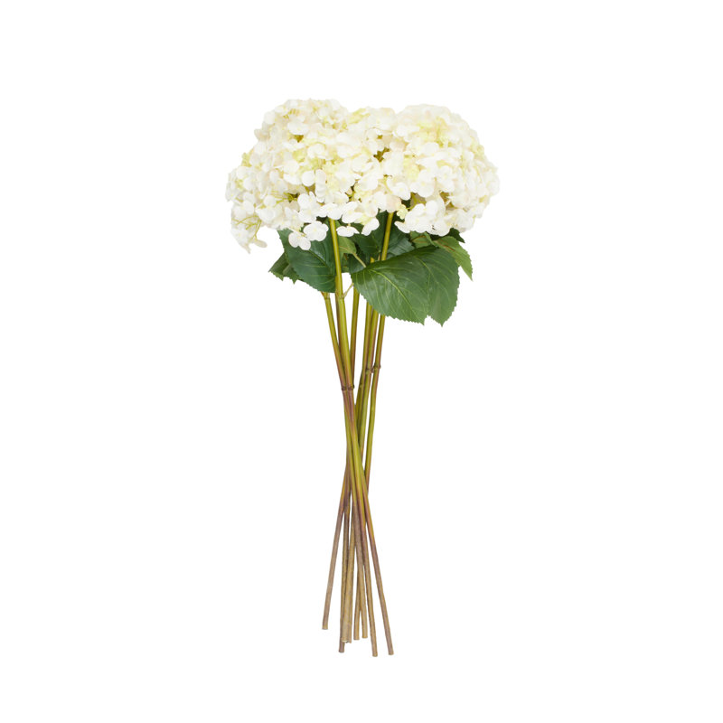 Tige de fleur artificielle Cole et Grey, Blanc, H 32 po x l 13 po x P 13 po