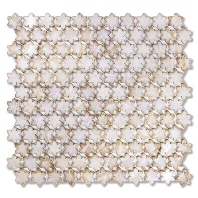 Woodbine Petites Fleurs Glass Mosaic