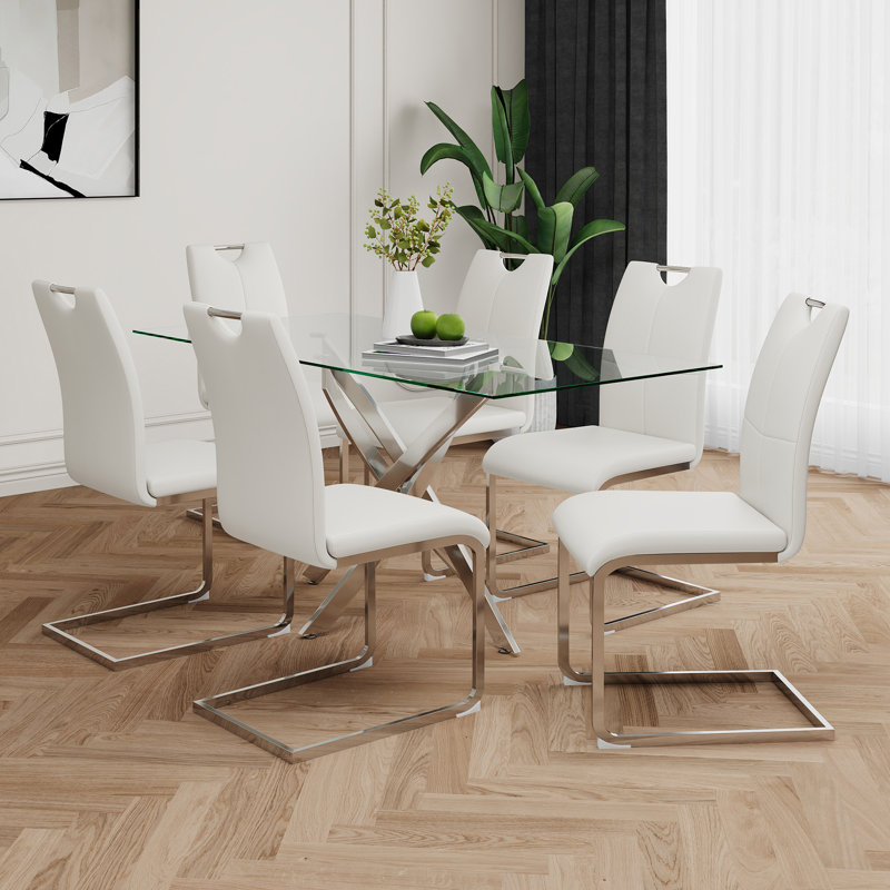 Table en verre de style moderne