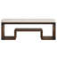 Banc rembourré avec rangement ouvert