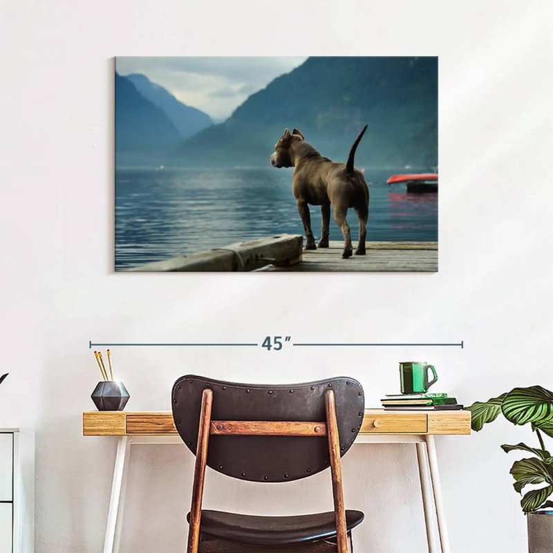 Brampt Pierside Pit Bull, 26" H x 39" W