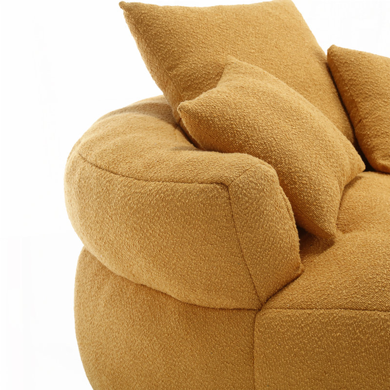 Méridienne rembourrée Roosendaal, Boucle jaune