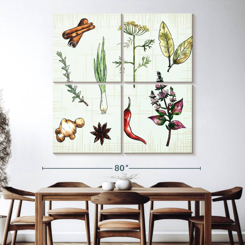 Yarlin Herbs And Spices For Cooking, 74" H x 74" W