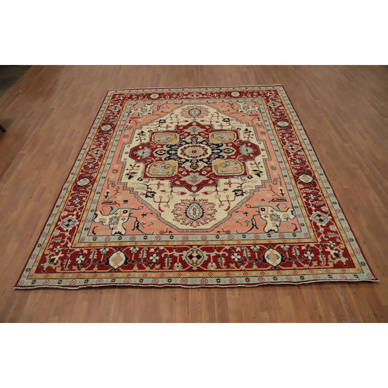 Tapis géométrique en laine à motif géométrique 8 x 10